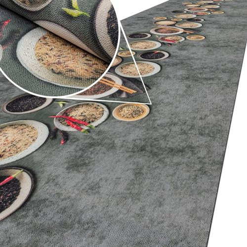 Küchenläufer Teppich Läufer Küchenteppich Flur Läufer Küche awaschbar pflegeleicht Asia 280x65cm