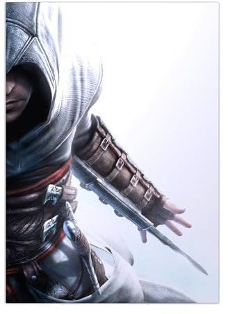 Displate Offiziell Assassin's Creed MetallPoster Magnetische Befestigung Inklusive Lizenziert Bilder Hochwertiges PosterAssassin's Creed Altair - Altair Portrait 45 cm x 32 cm