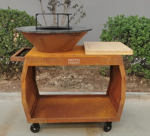 BBQ Plancha Grill Big Jack 3.0 Cortenstahl Grillring feuerring feuerschale mit feuerplatte komplett grilltonne feuerkorb platte feuerstelle Feuerschalen