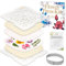 Suziko 6.3 x 6.3Microwave Flower Press Dry Flower in Seconds,Flower Press Kit Used for DIY art in plants Flowers Preserving,Gift Choice for Arts & Crafts Lovers (6.3 x 6.3 inch)