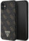 Guess GUHCN61PG4GPK Hülle für iPhone 11 / Xr 6,1 Schwarz hardcase 4G Triangle Metal Logo