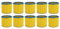 vhbw 10x filtro a pieghe piatte compatibile con Lavor Nilo, GNX 32 Nilo, GSA 300, Pondy aspirapolvere - Cartuccia filtrante
