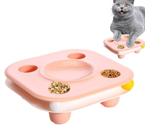 Sollee Cat Food Bowl - Interactive Cat Bowl | Multifunctional Cat Food Bowl, Anti-slip Pet Food Bowl, Slow Eating Dog Bowl, Interactive Cat Bowl