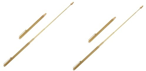 Hohopeti 4 Pièces Tige de sondage télescopique barre energetique barres energetiques de sourcier à détection d'eau tige de sourcier rétractable longues baguettes de sourcier cuivre