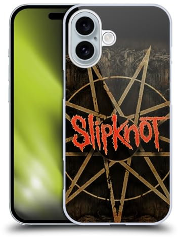 Head Case Designs Offiziell Zugelassen Slipknot Blöcke Kunst Harte Rueckseiten Handyhülle Hülle Huelle kompatibel mit Apple Apple iPhone 16