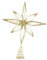 Harilla Weihnachtsbaumspitze Stern Weihnachtsbaum Dekoration Urlaub Ornament Thanksgiving Fenster Display Glitter Stern Baumspitze beleuchtet, Gold