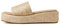 EQAUDES Plateau-Sandalen für Damen, Espadrille-Sandalen, Keilsandalen für Damen, niedlicher Strand, Stroh, Bast, bequem, braun, Urlaub, für Damen, 2 Bast-A, 36 EU
