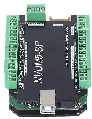 5 Axes CNC Motion Control Board USB Engraving Machine Controller Panel for CNC Engraver, Easy Installation and Excellent Chip for , Aluminum Material