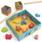 Merle Toys® Magnetisches Angelspiel ab 2 Jahre, 100% FSC Holzspielzeug mit 2 Angelruten und beidseitigen Magneten, Montessori Spielzeug ab 2 Jahre, Motorikspielzeug, Angelspiel für Kinder ab 3 Jahre