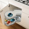Blind Corner Cabinet Pull out Organizer 2-Tier Slide out kitchen Organizers Cabinet Blind Corner Pullout Organizer Cabinet Lazy Susan Organizer for Cabinet 36inch (Left Open)