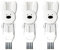 Toolvvik Cepillo de Limpieza Multifuncional para Tapas de, 3 Unidades, Cepillo para Vasos Acanalado, Color