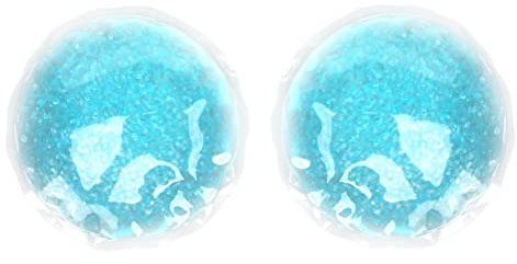 Bamjour Wiederverwendbare Augen-Gel-Pads, 1 Paar Heiße, Kalte Kompressen-Augen-Augen-Kühlpads, Blau, Rund, Schwellung der Augenbelastung für Frauen