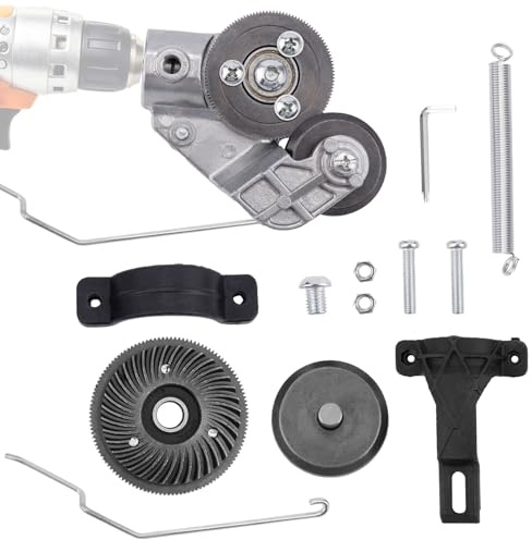 Titanium Drill Nibbler Sheet Metal Cutting Tool, Drill Nibbler Sheet Metal Cutter Attachment Electric Drilling Shears Attachment for White Sheets Copper Iron Steel Aluminum