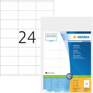 HERMA Etiketten weiß 70x36mm Premium A4 VE=12000 Stück