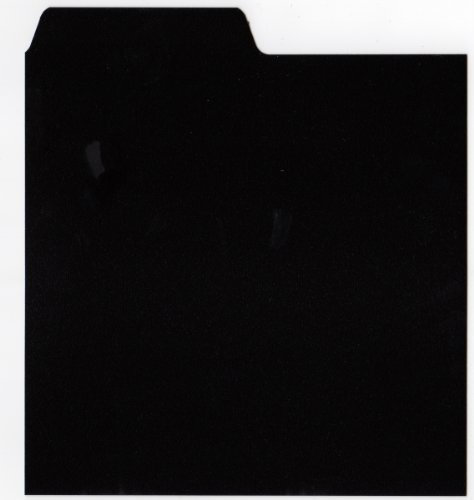 Pack of 26 x 7 inch Black Plastic Vinyl Single 45RPM A - Z Record Collection Dividers