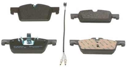 Bosch BP1448 - Brake Pads Car Front Axle - 1 Set of 4 Pads | Bosch Quality - Reduced Noise and Dust - ECE-R90 Certified - Copper-Free