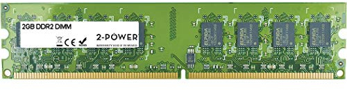 2-Power MEM1302A 2GB DDR2 800MHz Memory Module (2 GB, 1 x 2 GB, DDR2, 800 MHz, 240-pin DIMM, Green)