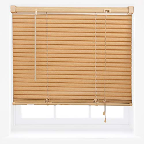 PVC-Jalousien nach Maß, Fensterjalousien in Holzoptik, neu - Teak 75cm x 150cm