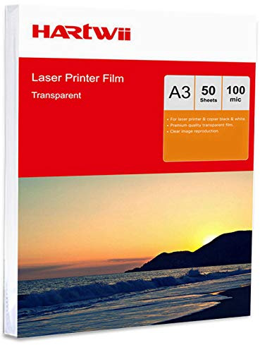 A3 Overhead Projector OHP Film - 50 Sheets for Laser Copier 297x420mm Hartwii