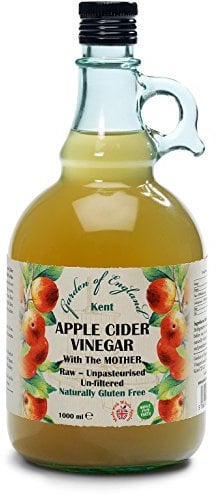 Kent Apple Cider Vinegar 1 x 1L - with Mother - Raw - Unpasturised - Unfiltered - GMO Free