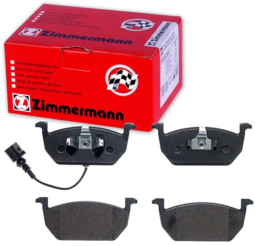 ZIMMERMANN 22035.175.2 Bremsbelagsatz Bremsbeläge Vorne mit Verschleißwarnkontakt mit Haltefeder Foto entspricht Lieferumfang Kompatibel mit VW Golf 7 Schrägheck 5G1, BQ1, BE1, BE2