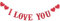 BESTOYARD Herz Bunting Banner Girlande 2M Papier Buchstaben Wimpelkette Hochzeit Party Dekorationen (I Love You)