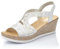 Rieker Women Sandals 61916, Ladies Platform Sandals,Platform Sandal,Summer Shoe,Comfortable,Thick Sole,White (Weiss / 80),40 EU / 6.5 UK