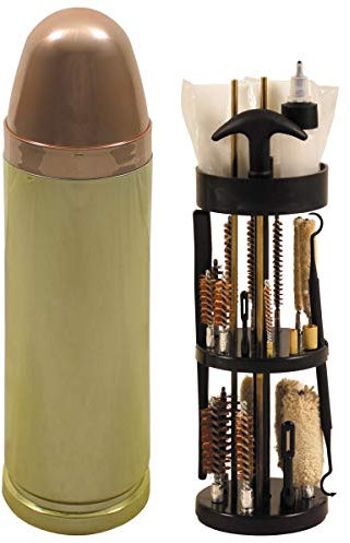 MFH Reinigungsset Patrone Multikaliber für Gewehr und Pistole (Gold)