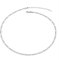 PROSILVER Damen Choker Kette 925 Sterlingsilber Italien Figarokette 2,9mm breit Mädchen Halskette Gliederkette 36+5cm Kettelänge trendiger Schmuck Accessoire für Weihnachten Jahrestag