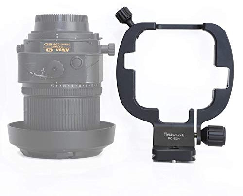 Tripod Mount Ring, Camera Lens Collar Stand for Nikon PC-E NIKKOR 24mm F3.5D ED, Micro NIKKOR 45mm f/2.8D ED Tilt-Shift Lens, with 46mm Quick Release Plate, Compatible for Arca-Swiss Tripod Ball Head
