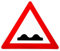 BauSupermarkt24 ORIGINAL Verkehrsschild Nr. 112 * Unebene Fahrbahn * Verkehrszeichen Achtung Warnschild Strassenschild Hinweisschild Gefahrenzeichen Schild Gefahrenschild RA1 Schilder uneben