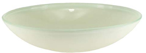 Budawi® Glasschale Brunnenschale Schale Creme Ø 40 cm für Zimmerbrunnen Nebler Obstschale