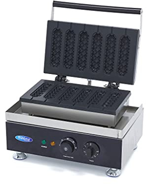 Maxima Gastro Waffelmacher - 6 Sticks - Maishunde - Diamantmuster