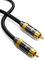 Subwoofer Cable,EMK Digital Coaxial Audio Cable [24K Gold-Plated, Durable Cotton] Premium S/PDIF RCA Male to RCA Male for Home Theater, HDTV, Subwoofer, Hi-Fi Systems-Black (3.3ft/1m)