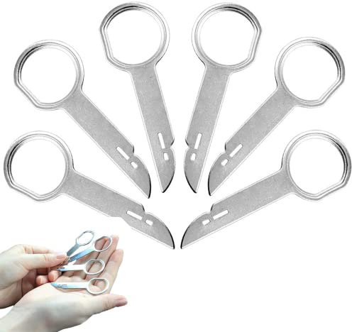 IRYNA 6 Pack Car Radio Removal Tool, Car Radio Release Keys Extraction Tool, DIN Release Keys with Easy Grip Handles for Volkswagen Ford Focus Fiesta Mondeo Audi Mercedes
