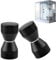 FOCCTS 2 piezas Tirador de la Puerta de Vidrio de la Ducha,Pomo de Acero inoxidable Sólido,Tirador para Puerta Corredera,Pomos de Repuesto para Puertas de Cristal,Perilla para Puerta de Baño,Cocina