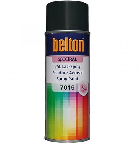 Bombe de peinture Belton Spectral RAL7016 Gris anthracite mat 400ml