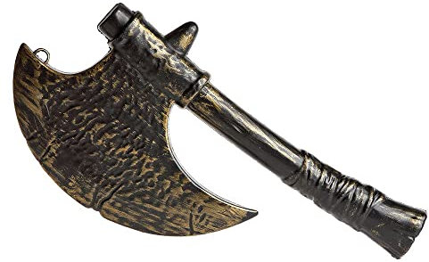 ATOSA hacha vikinga de combate 38cm con hoja plateada
