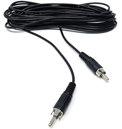 DRUT 5m Single RCA to RCA Phono Plug to Plug Audio Cable, Speaker Male to Male Lead 16.5ft