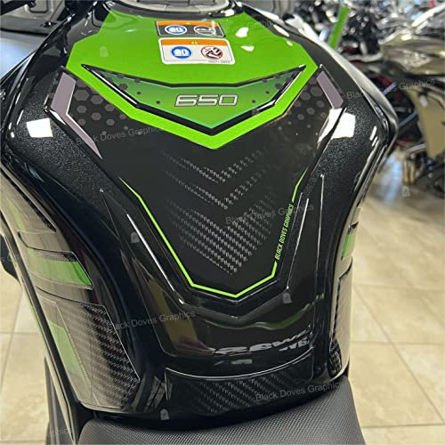 Adesivi 3D resinati Protezione Serbatoio compatibili con KAWASAKI Versys 650 2022 (Protezione Serbatoio)