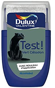 Dulux Valentine Peinture Testeur Crème de Couleur - Murs et Boiseries - Mat - Couleur Vert Céladon 30 ml