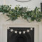 Ginger Ray Felt White Star 'Merry Christmas' Wimpelkette Luftschlangen Girlande Hängende Dekoration 5m, Weiß