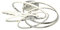 KHG LED-Deckenleuchte in chrom aus Metall/Kunststoff, 6-flammig gedreht, dimmbar, Farbtemperatur CCT (Weißspektrum) 3000-6500K, 2.800 lm lm Lichtleistung, 35 W Gesamtleistung für Wohn- und Esszimmer