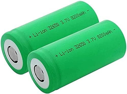 3 7v 32650 Batterie 8200mah 32650 Batteries Li-ION pour Lampes De Poche LED Js Télécommandés,2 Piles