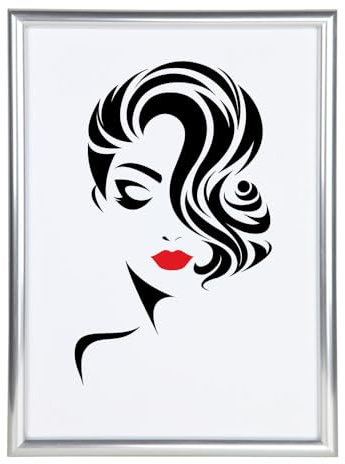 IDEAL TREND Classic Leichter Kunststoffbilderrahmen mit Acrylglas Schutz ohne Kompromisse BD: Farbe: Silber | Format: 30x40