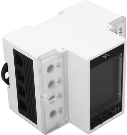 Multifunktionaler Leistungsmesser-Monitor, Stromzähler, Schienentyp, 2,4 Zoll, für HD-Display-Messgerät, Ac85 265 V, Messgerät, Wattmeter, Netzqualitätsrekorder