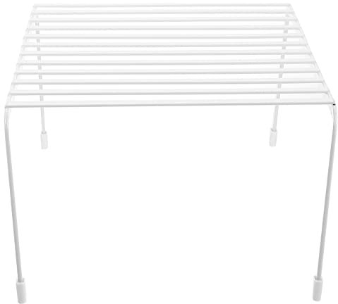 BESTonZON Küchenablage Aus Eisen Praktischer Aufbewahrungsorganizer Für Arbeitsplatte Stabil Und Multifunktional Für Küche Bad Oder Schrank Weißes Hauptregal