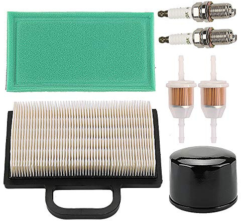 Ewillownm Kompatibel mit MIU11286 GY21056 Luftfilter AM125424 Ölfilter AM116304 Kraftstofffilter passend für JD LA120 LA130 Rasenmäher-Wartungsset-Teile