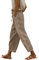 ZGIDDAZ Pantalon Fluide Femme Été Pantalon Baggy Femme Pantalon Fluide Lin Palazzo Pantalon 7/8 Femme Été Chic Et Elegant Taille Elastique Pantalon Droit Femme Grande Taille Taille Haute