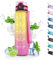 Borraccia 1 Litro, Borraccia Palestra con Filtro, Borraccia Motivazionale con Scala Temporale, Borraccia Sportiva Senza Perdite, Facile da Pulire, per Fitness, Escursionismo, Ciclismo, Outdoor, Yoga
